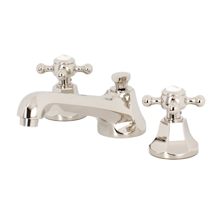 Kingston Brass KS4466BX 8" Widespread Bathroom Faucet, Polished Nickel KS4466BX